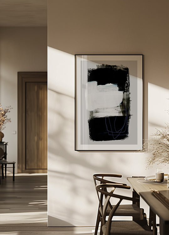 Poster con pennellate astratte 130