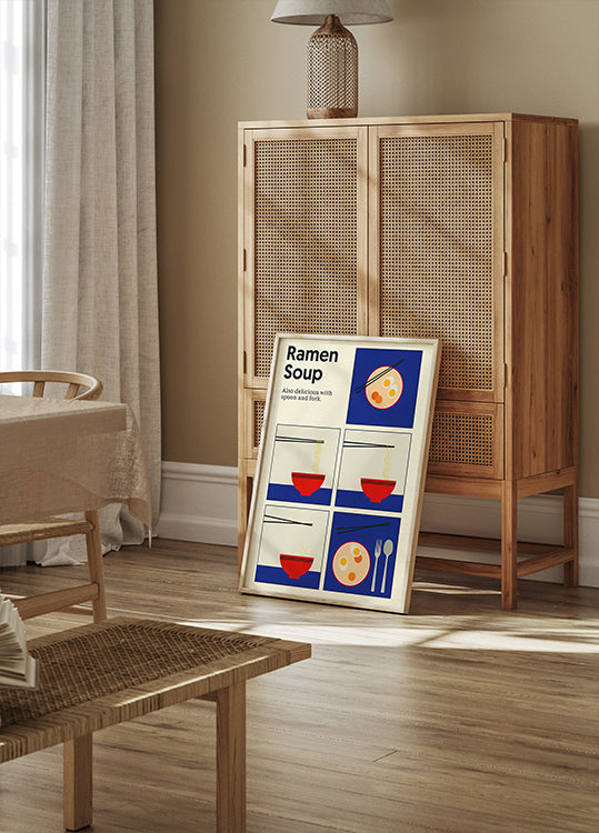 Poster Poster di zuppa di ramen