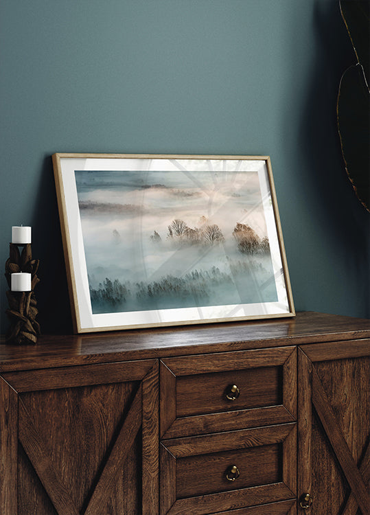 Poster di nebbia invernale