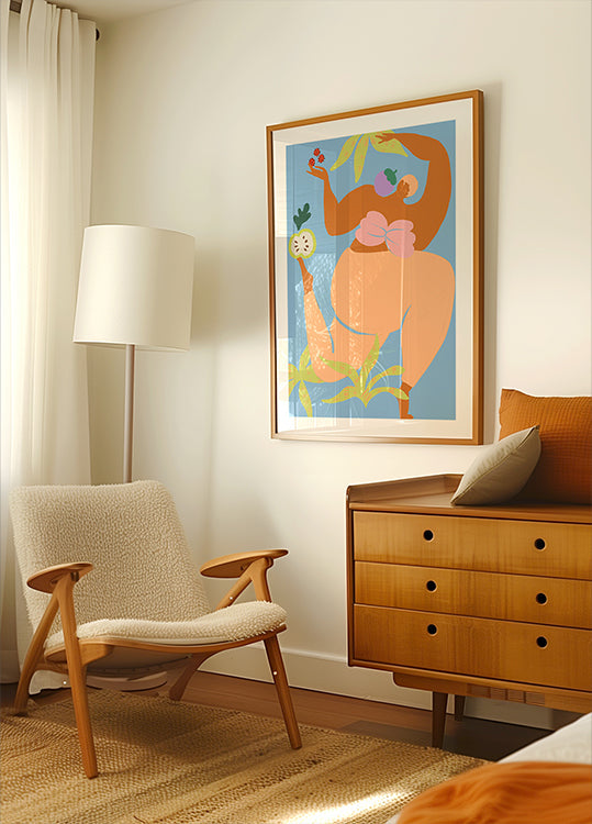 Poster di corsa fruttata