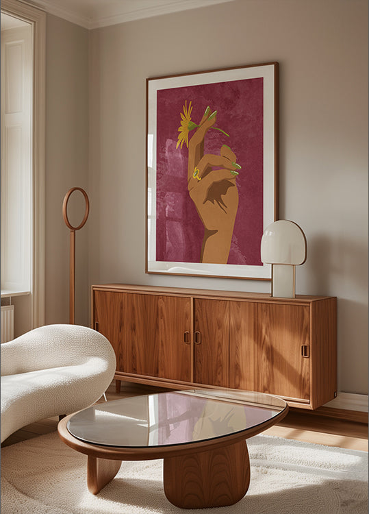 Poster di fiori fumanti