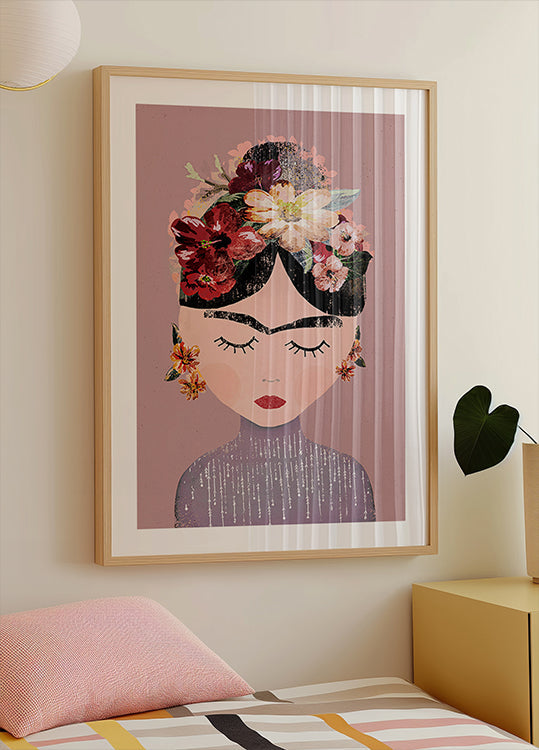 Poster di serenità floreale