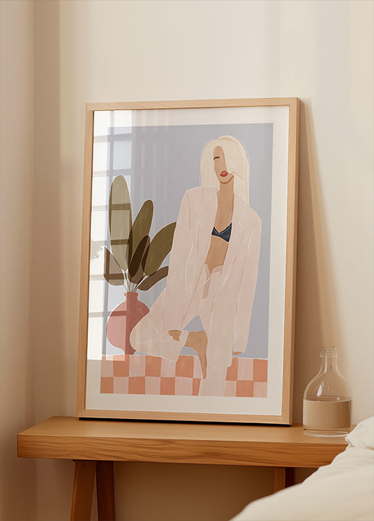 Poster Troppo pigro per lo yoga