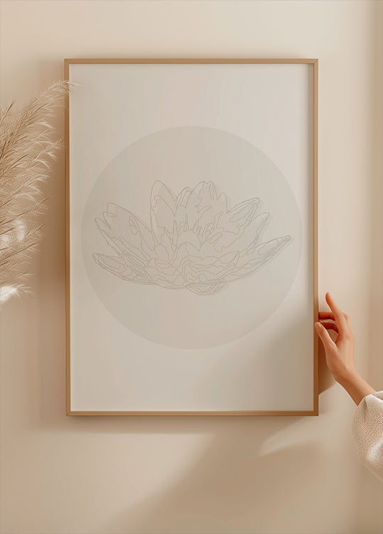 Lotus Serenity, poster artistico della linea botanica