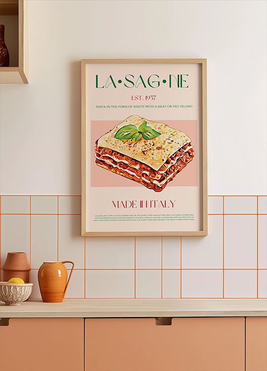 Poster di strati di lasagne