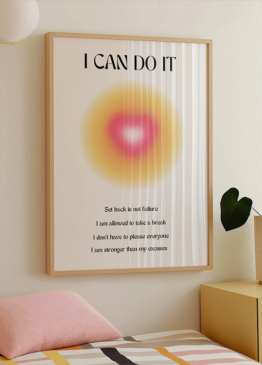 Poster motivazionale dell'aura