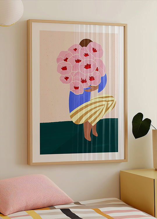 Manifesto del mazzo di fiori