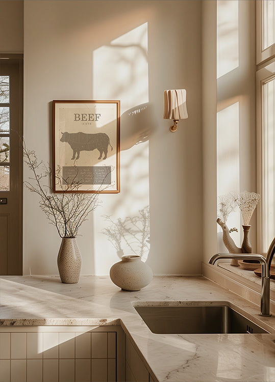 Poster di tagli di manzo