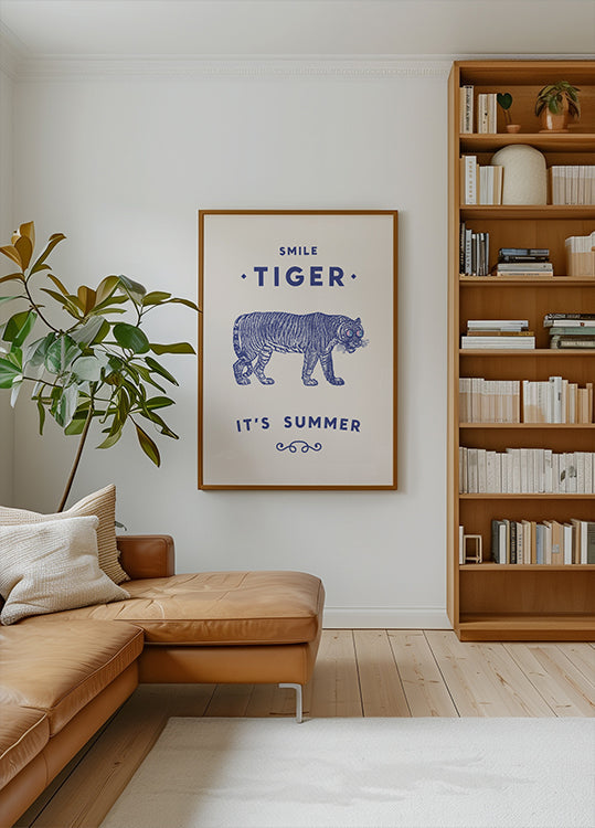 Manifesto della tigre di sorriso