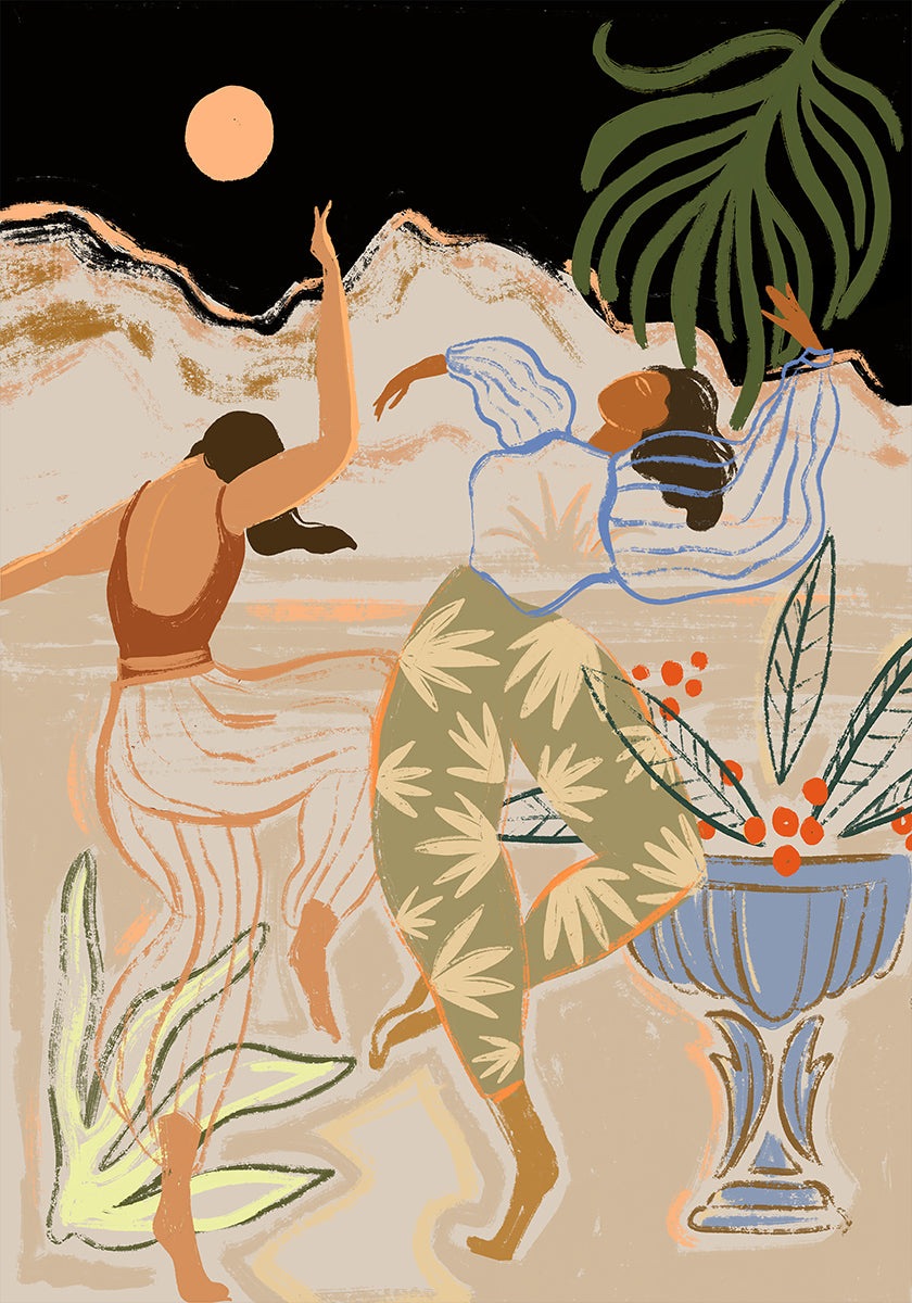 Locandina della danza al chiaro di luna