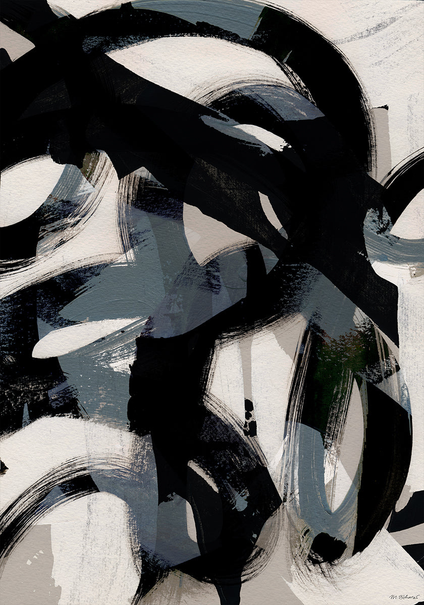 Poster con pennellate astratte 152