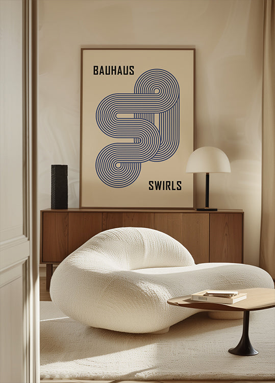 Bauhaus Swirls Plakat - Posterbox.dk