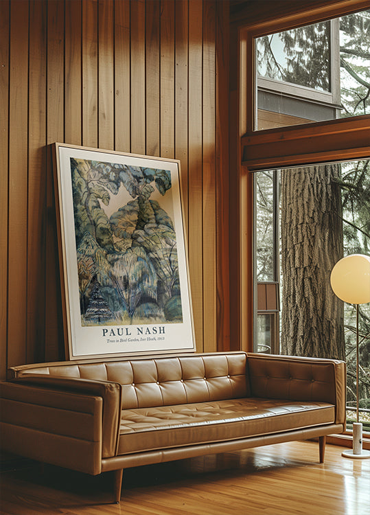 Paul Nash, Trees in Bird Garden Plakat - Posterbox.dk