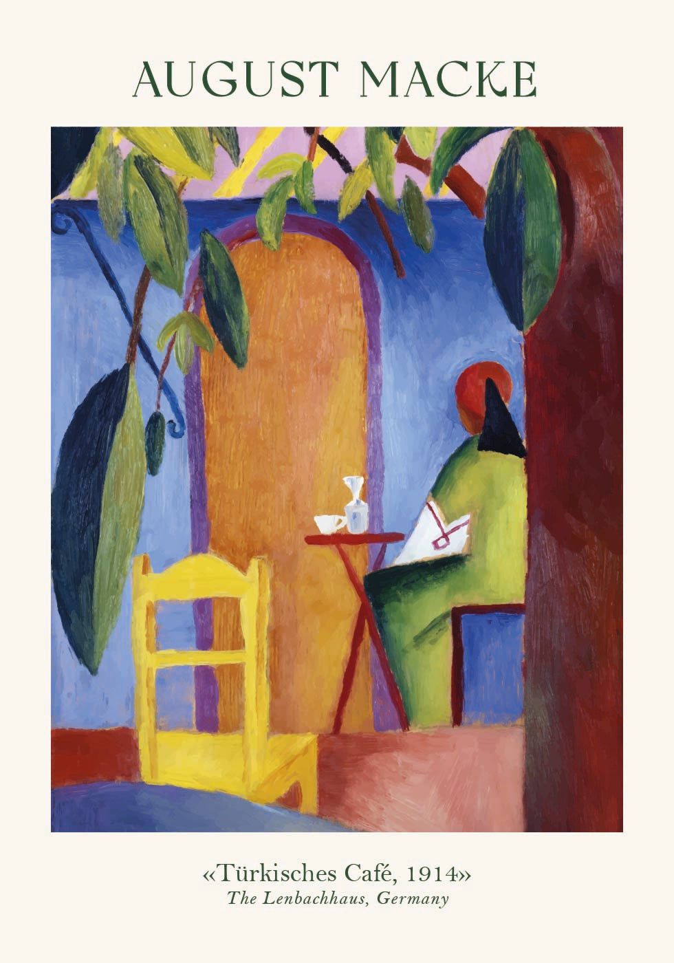 Turkish Cafe, August Macke Plakat - Posterbox.dk