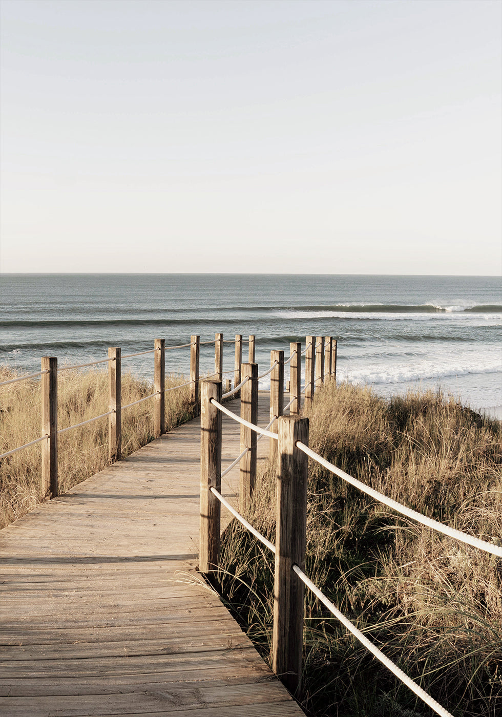 Wooden Path to the Beach, Coastal Boardwalk Plakat - Posterbox.dk