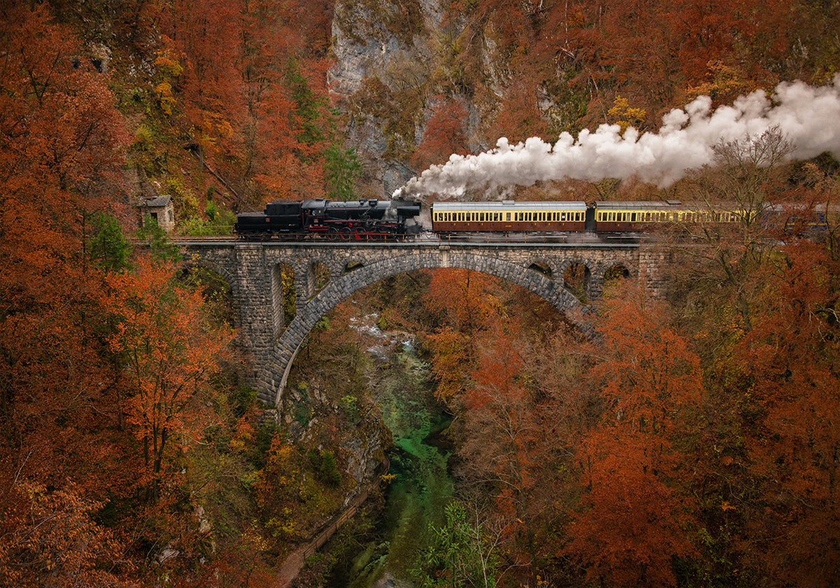 Poster del treno del museo
