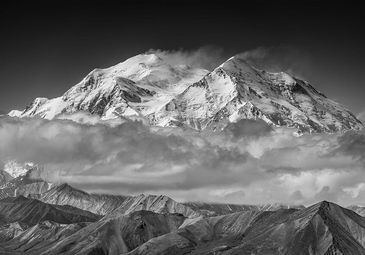 Denali dalla linea di cresta opposta Poster