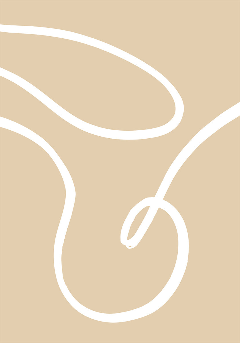 Poster Linee beige 02