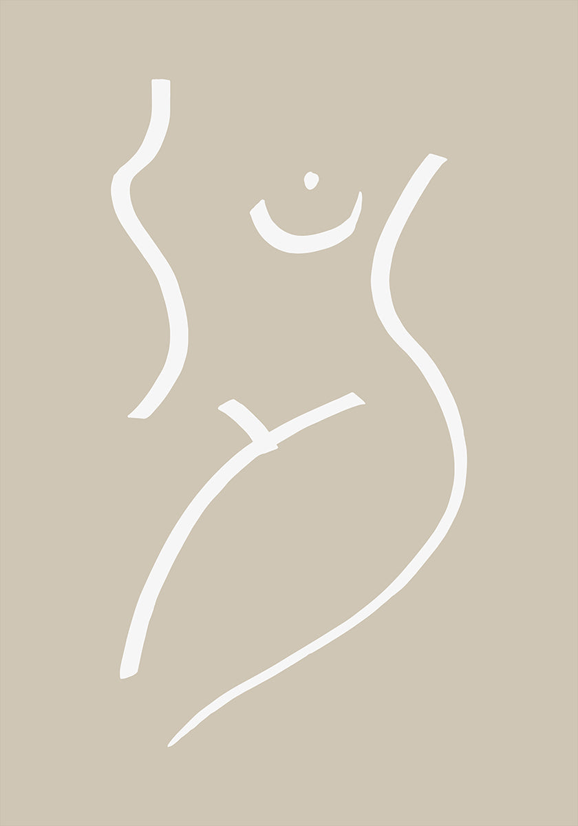 Poster di sabbia di schizzo del corpo