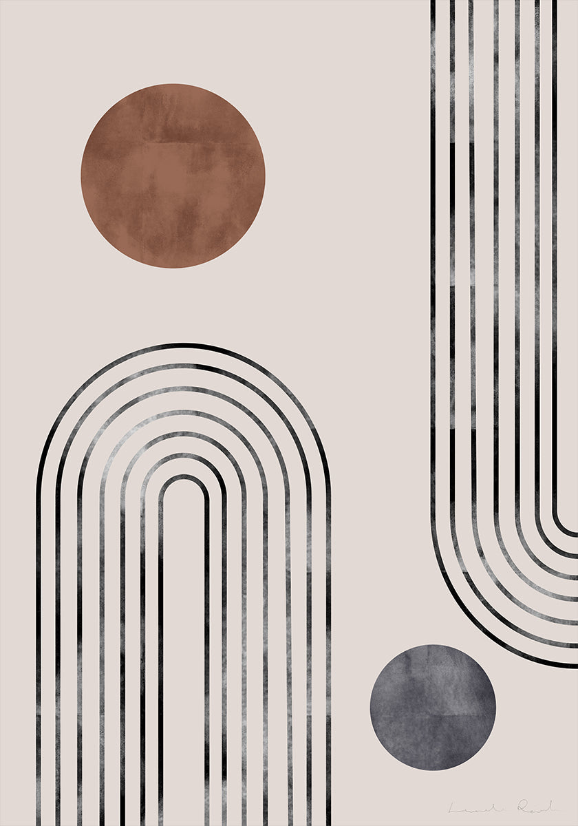 Poster di archi e boccioli