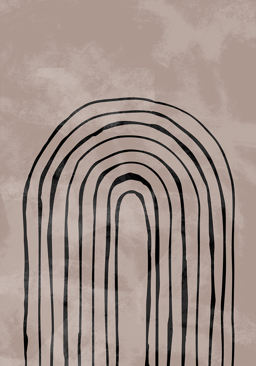 Poster n.4 nero ad arco unidirezionale