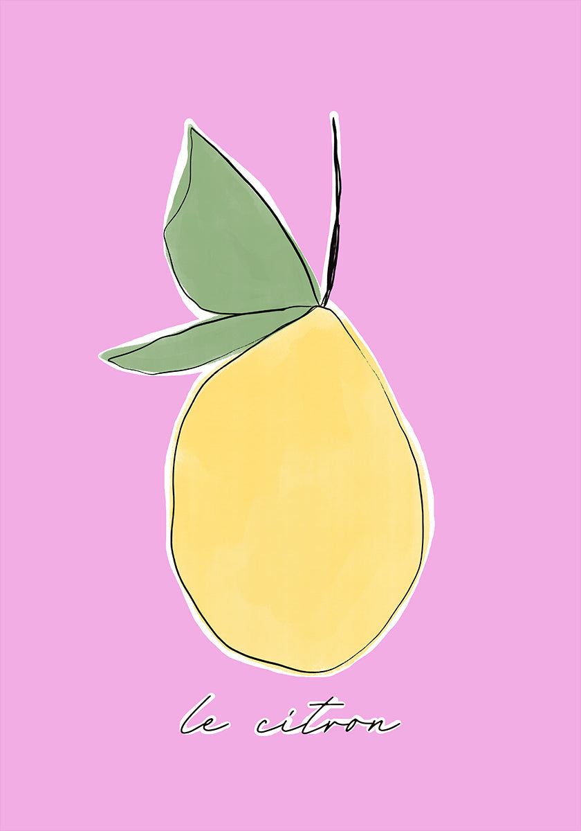 Poster delizia agli agrumi