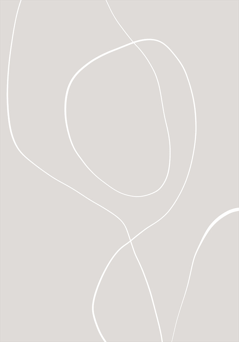 Poster di armonia di linee fluide