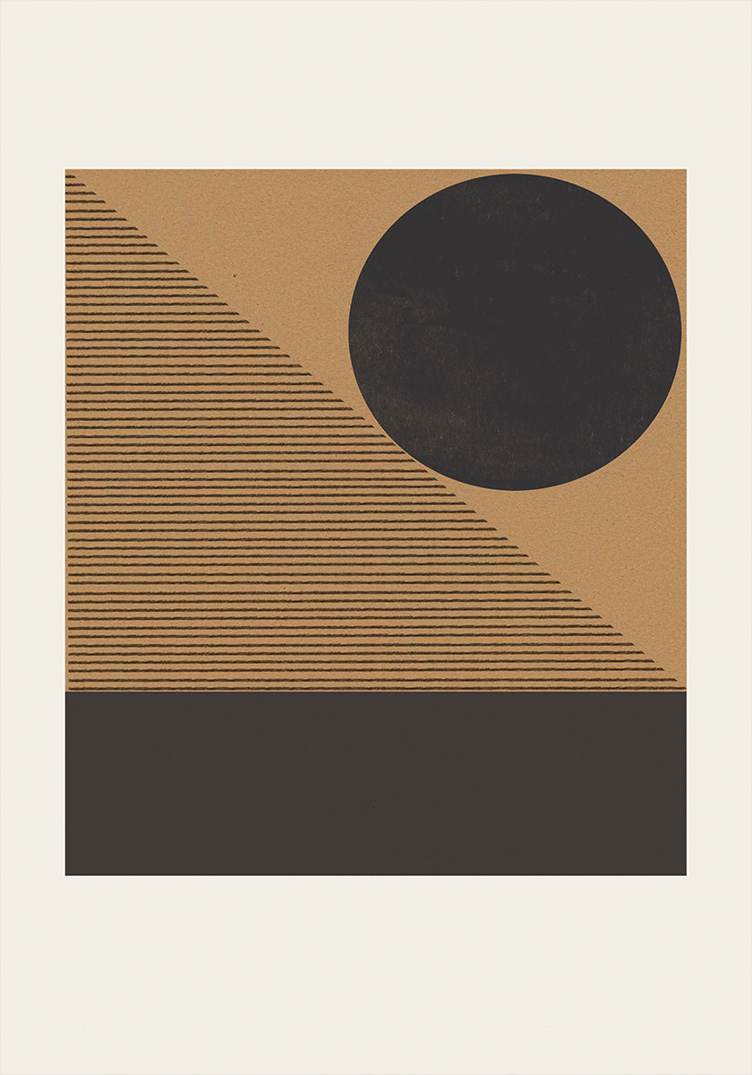 Poster geometrico dell'eclissi
