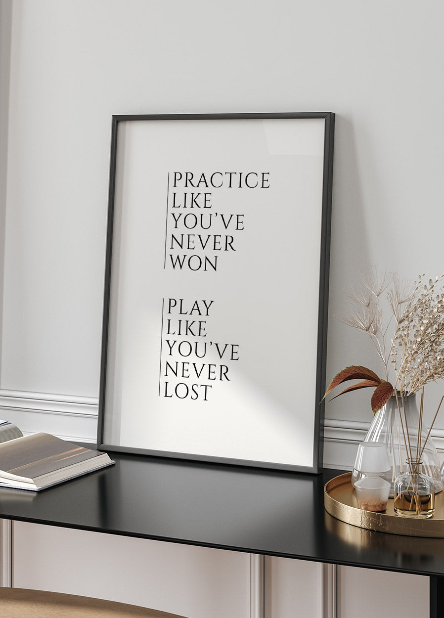 Practice and Play Plakat - Posterbox.no