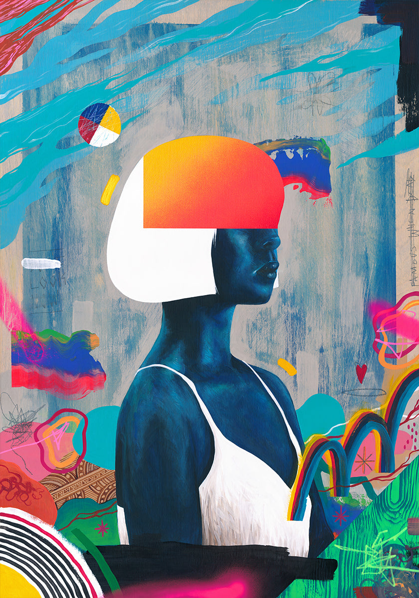 Manifesto della ragazza blu