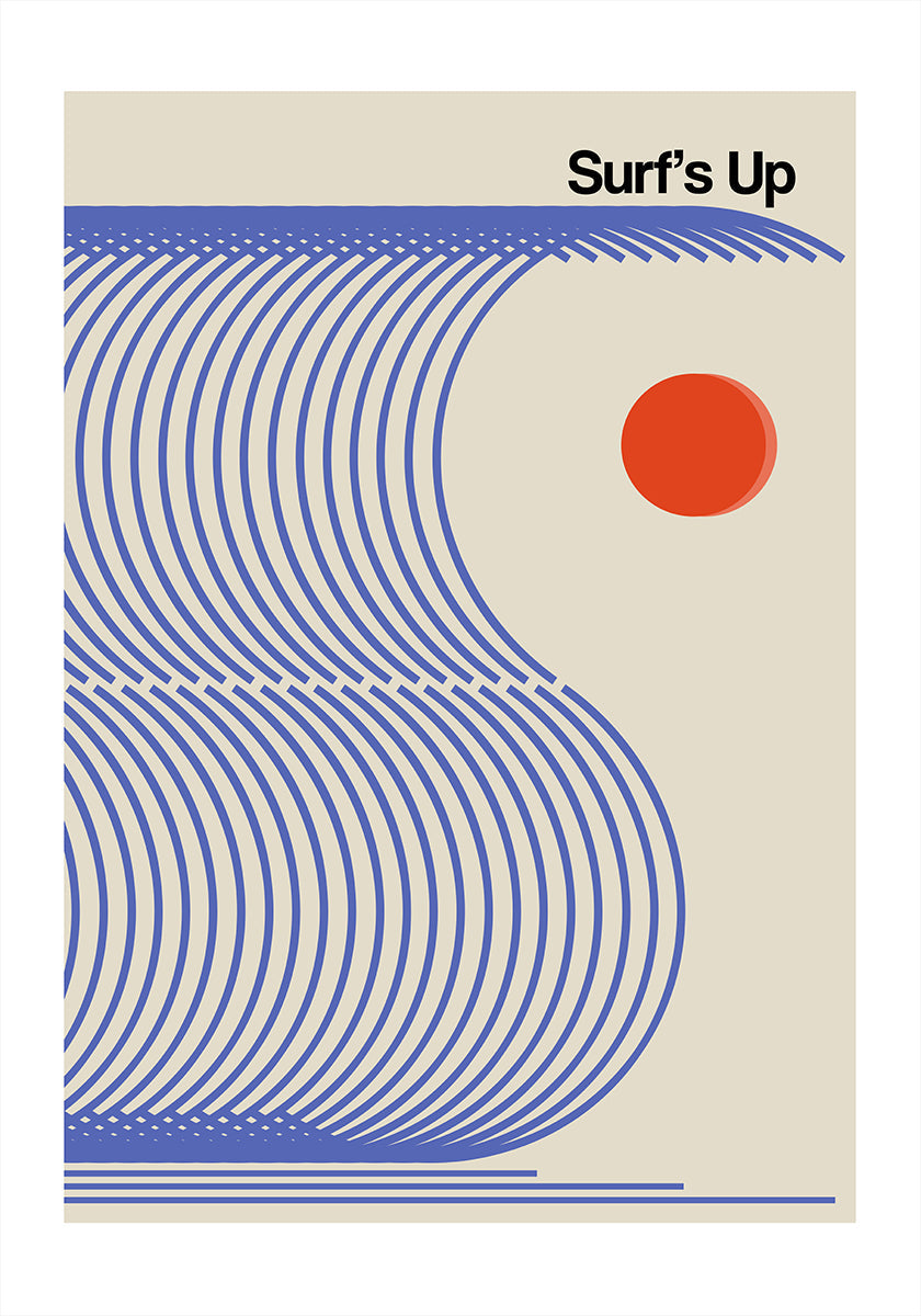 Surf's Up Biscuit Blue (NEW) - Posterbox