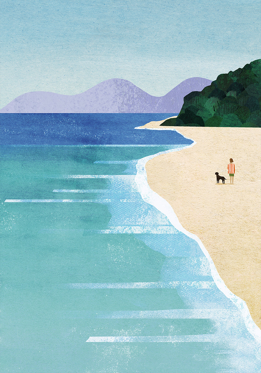 Poster di Ragazza sulla spiaggia iii