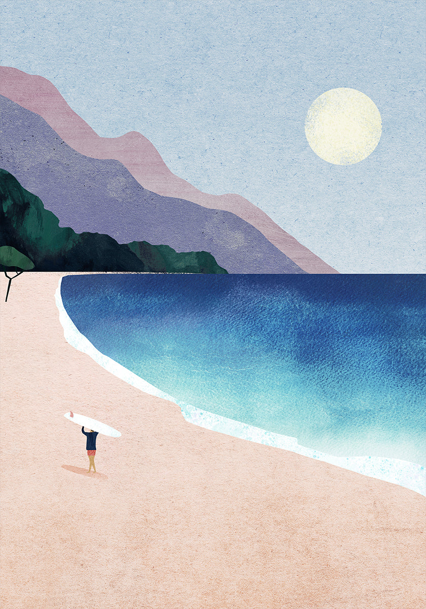 Manifesto della spiaggia da surf