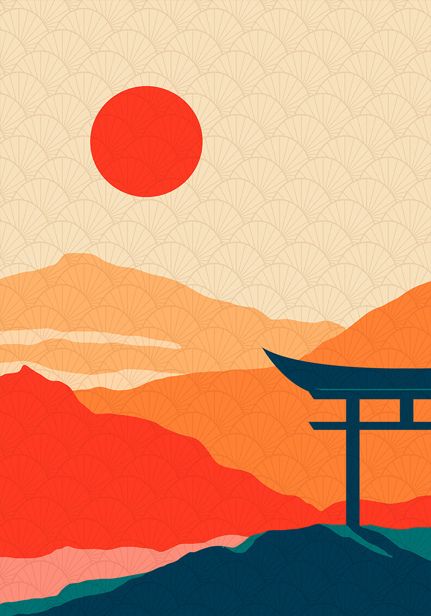 Poster di delizia al tramonto