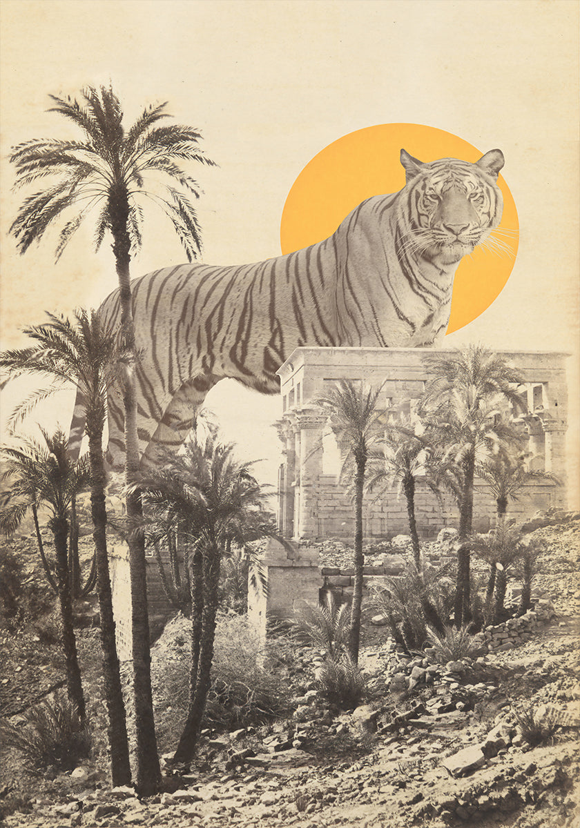 Tigre gigante in rovina