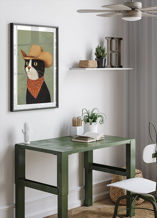 Cowboy Black Cat Plakat - Posterbox