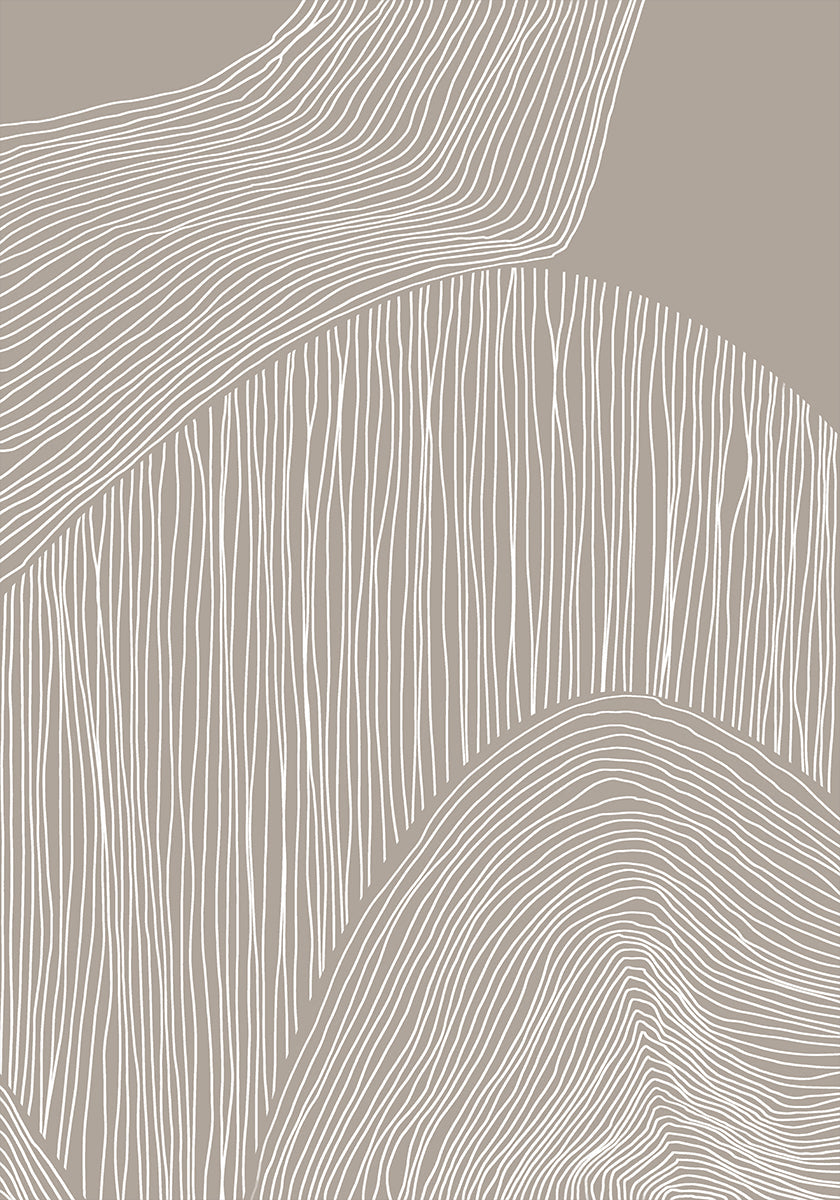 Poster di linee organiche astratte