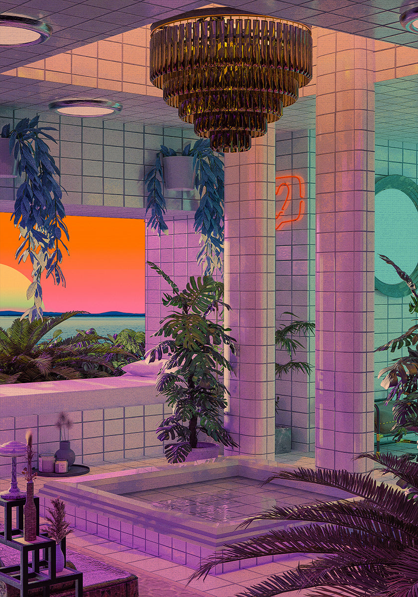 Piscina a onde di vapore