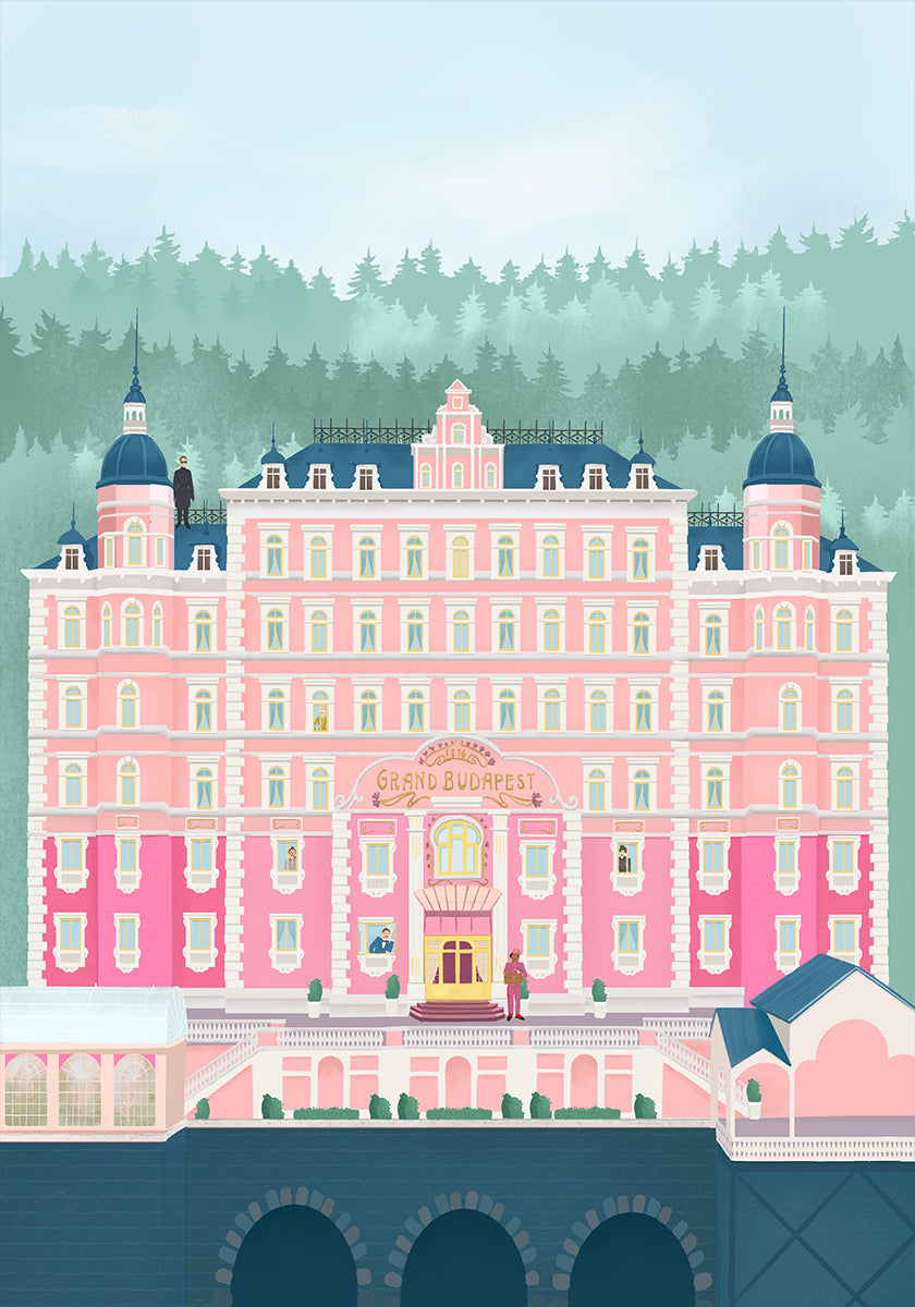 Il poster del Grand Budapest Hotel