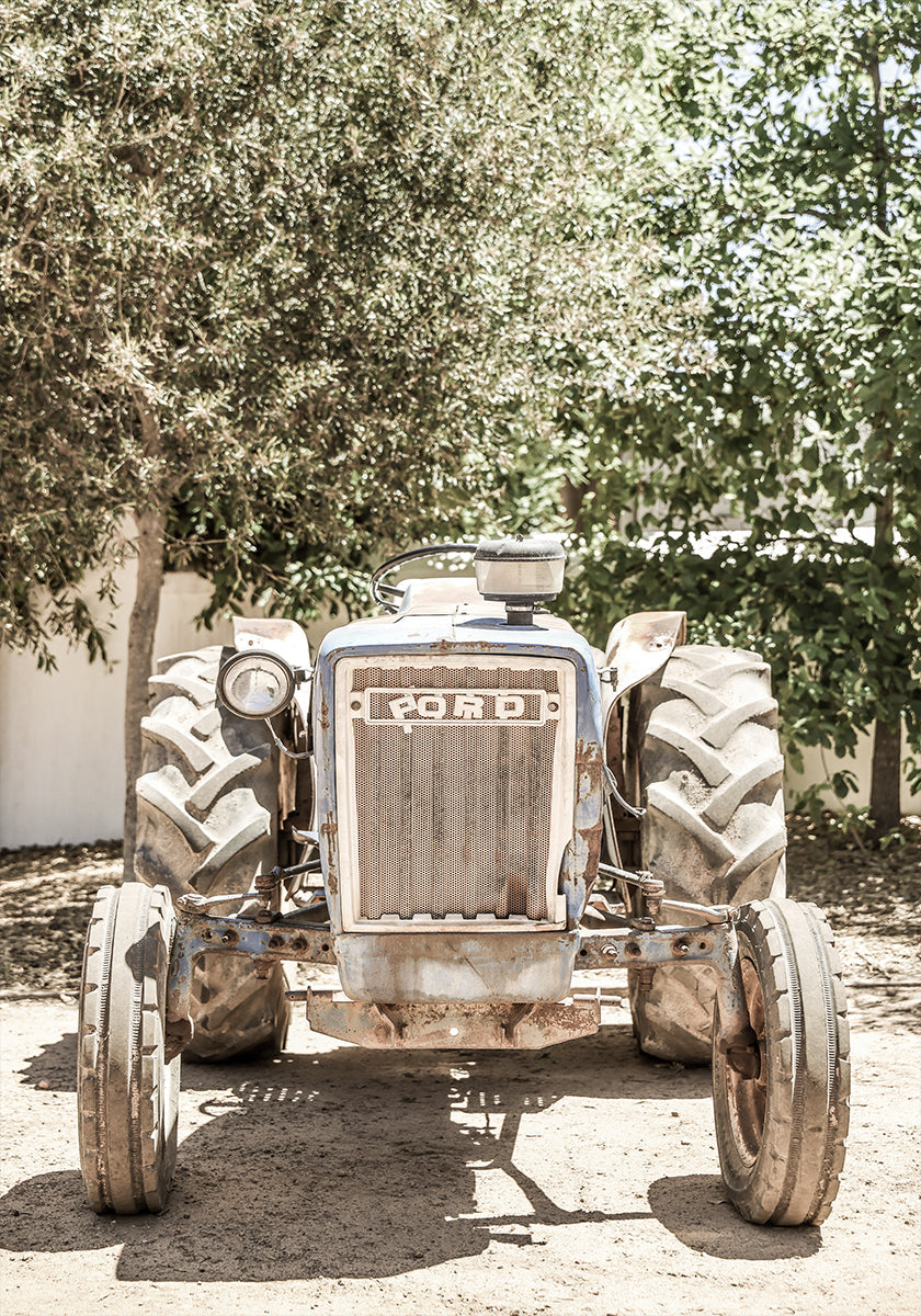 Poster della scena del trattore robusto