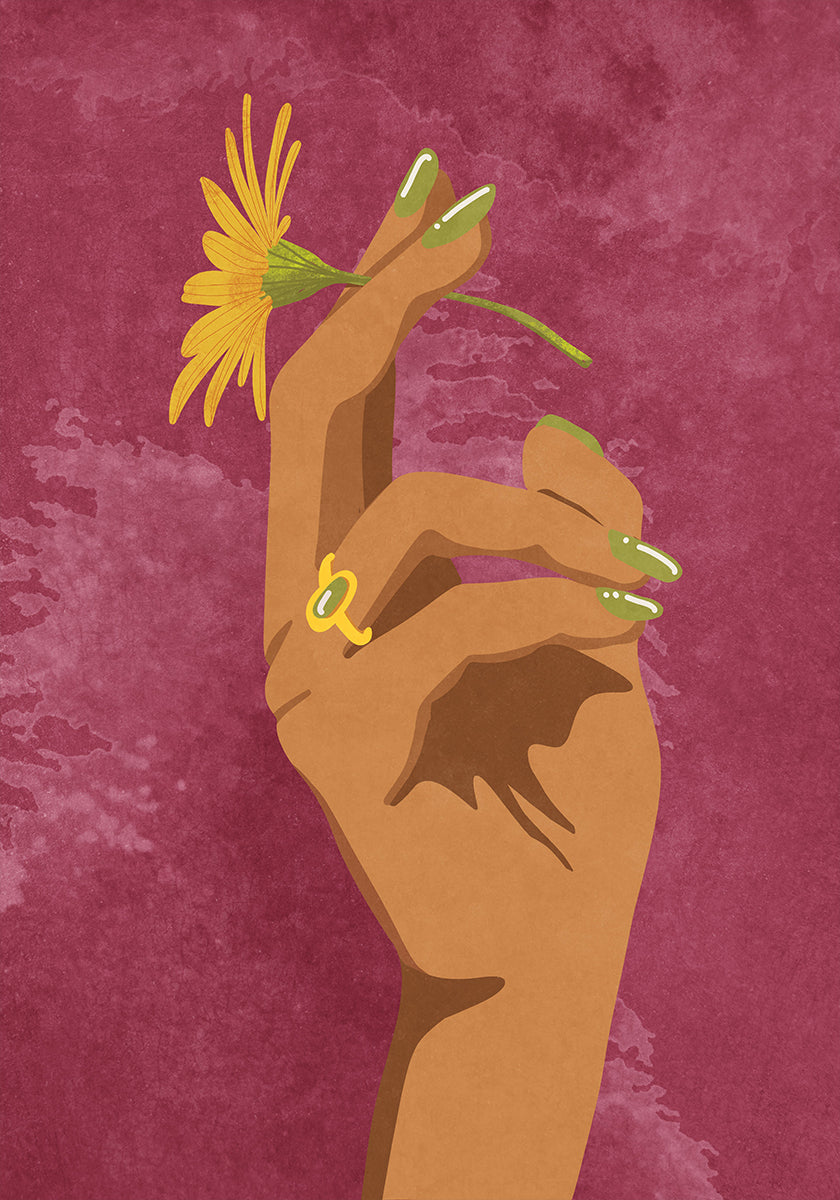 Poster di fiori fumanti
