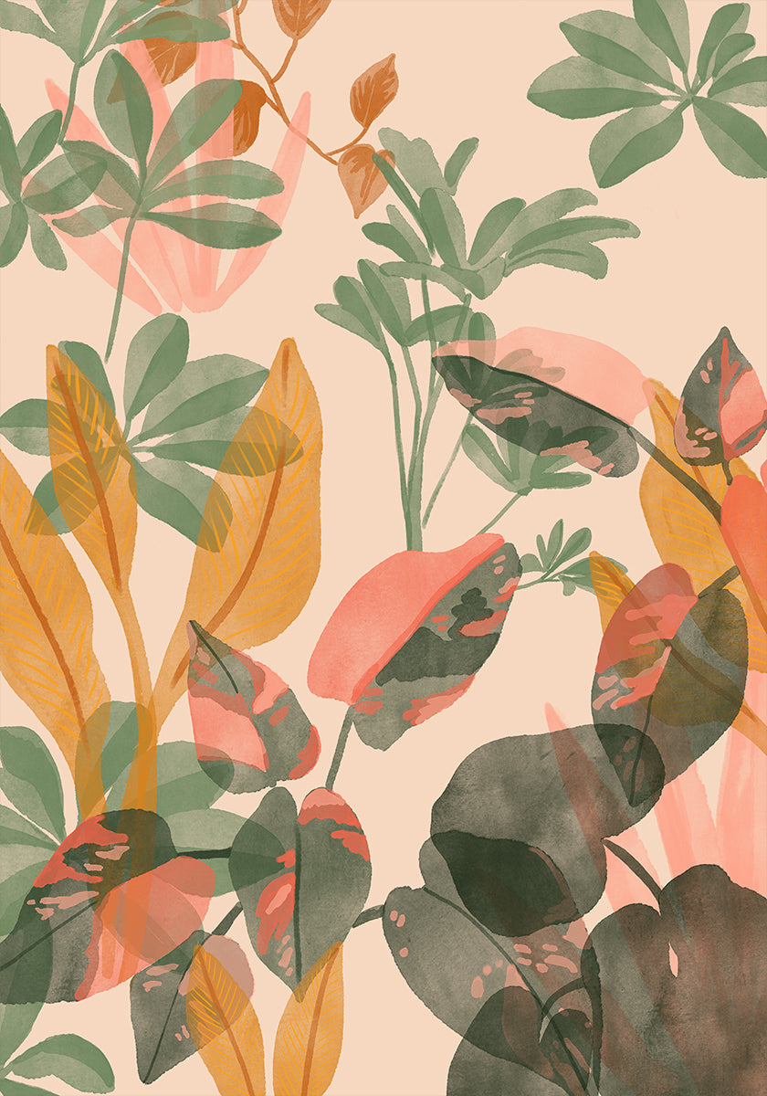 Poster di pasticcio tropicale