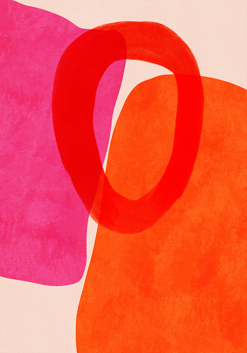 Linee dipinte 5 copia poster