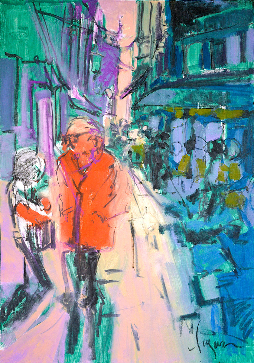 Vivida passeggiata in strada