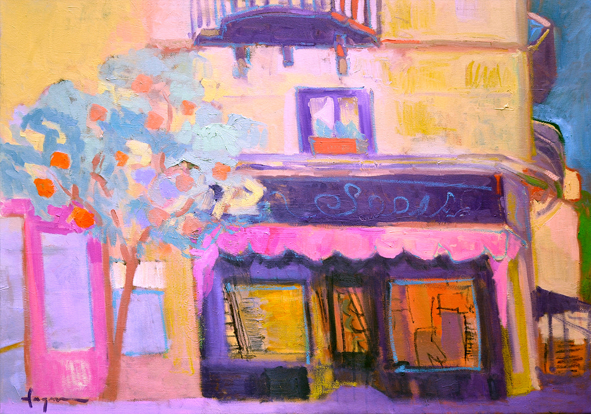 Scena vibrante del caffè