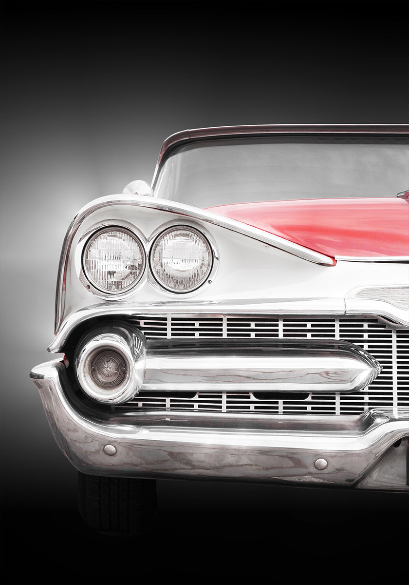 American classic car Coronet 1959 front view Plakat