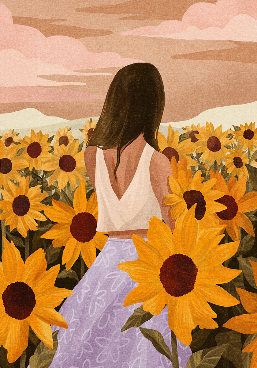 Poster delle serate di girasole