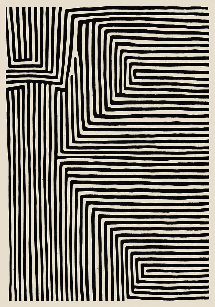 Poster del labirinto lineare