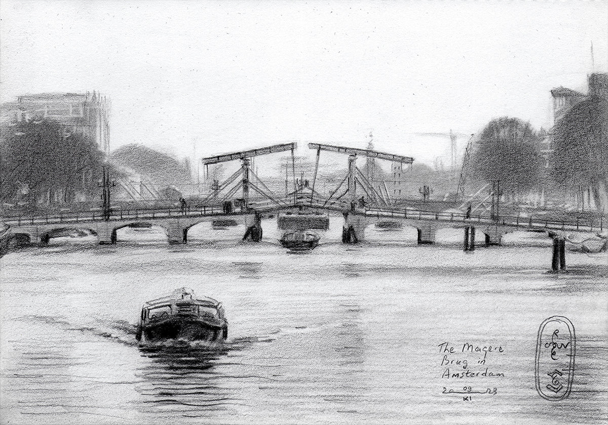 The Magere Brug In Amsterdam - 09-11-23 Plakat