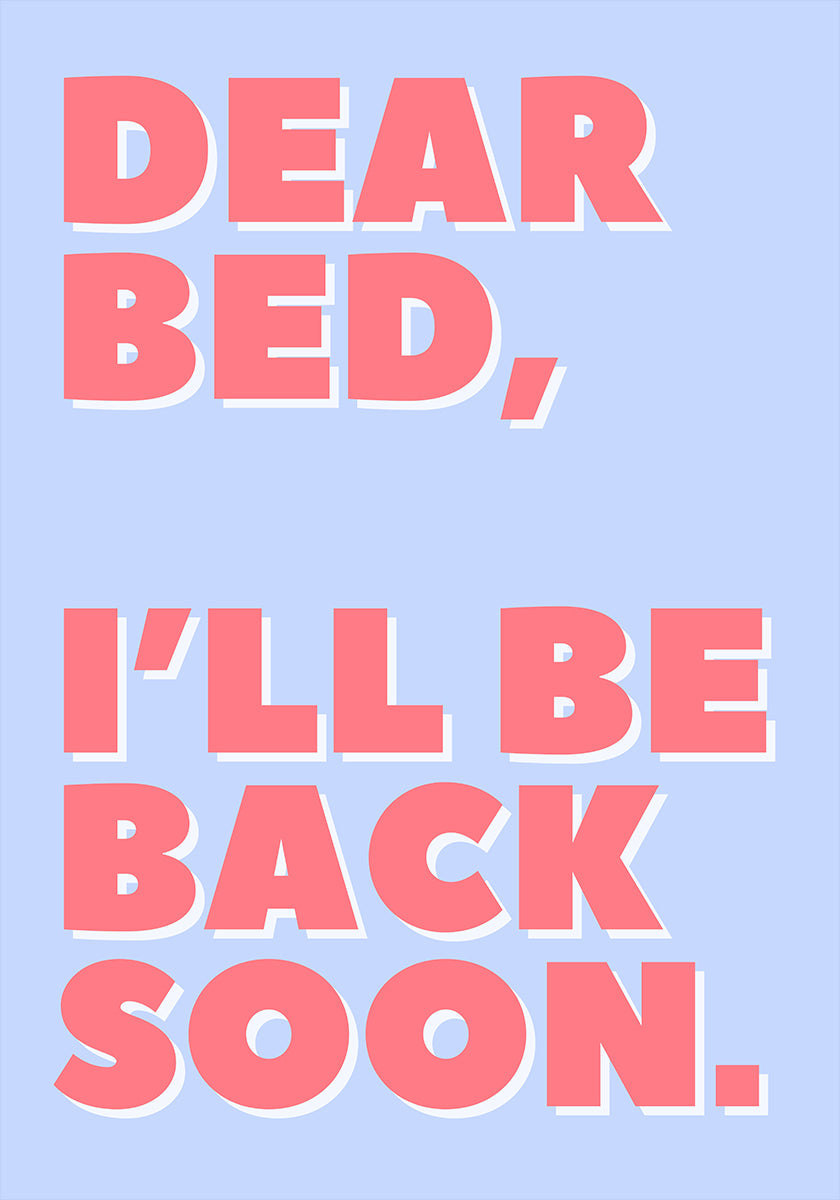 Poster Lettera al mio letto